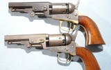 COMPOSED CASED PAIR OF ORIGINAL COLT MODEL 1849 PERCUSSION 4” POCKET REVOLVERS. - 7 of 9
