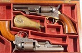 COMPOSED CASED PAIR OF ORIGINAL COLT MODEL 1849 PERCUSSION 4” POCKET REVOLVERS. - 2 of 9