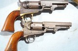 COMPOSED CASED PAIR OF ORIGINAL COLT MODEL 1849 PERCUSSION 4” POCKET REVOLVERS. - 6 of 9