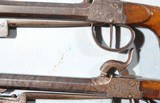FINE PAIR OF LIEGE, BELGIUM PERCUSSION DAMASCUS BOXLOCK SPRING BAYONET PISTOLS ca. 1850’s. - 4 of 8
