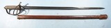 BRITISH VICTORIAN PATTERN 1821 ROYAL ARTILLERY SWORD AND SCABBARD CIRCA 1840’S-60’S.