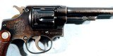 PRE WAR SMITH & WESSON .32 HAND EJECTOR THIRD MODEL .32S&W LONG D.A. REVOLVER. - 7 of 7