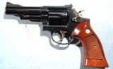1974 SMITH & WESSON MODEL 19 COMBAT MAGNUM OR 19-3 .357 MAGNUM 4" BLUE REVOLVER IN ORG. BOX. - 2 of 7