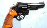 1974 SMITH & WESSON MODEL 19 COMBAT MAGNUM OR 19-3 .357 MAGNUM 4" BLUE REVOLVER IN ORG. BOX. - 3 of 7