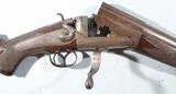 SUPERIOR CHARLES OSBORNE & CO. LONDON 4 BORE HAMMER BREECH LOADING UNDER-LEVER SHOTGUN CA. 1870’S-80’S. - 7 of 7