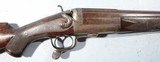 SUPERIOR CHARLES OSBORNE & CO. LONDON 4 BORE HAMMER BREECH LOADING UNDER-LEVER SHOTGUN CA. 1870’S-80’S. - 2 of 7
