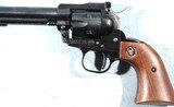 1968 RUGER SUPER SINGLE SIX OR SINGLE-SIX .22LR & .22 WIN MAG 5 1/2" BLUE REVOLVER WITH ORIG. BOX. - 3 of 9