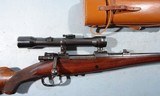 MAUSER OBERNDORF 7X57 CAL. MODEL B SPORTER CA. 1920’S WITH KAHLES 4X60 SCOPE. - 2 of 9