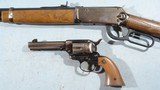 1971 NRA CENTENNIAL COMMEMORATIVE TWO GUN SET OF DAISY BB COPY OF 1894 CARBINE AND 1873 SINGLE ACTION REVOLVER. - 4 of 4
