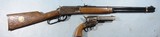 1971 NRA CENTENNIAL COMMEMORATIVE TWO GUN SET OF DAISY BB COPY OF 1894 CARBINE AND 1873 SINGLE ACTION REVOLVER. - 1 of 4
