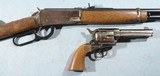 1971 NRA CENTENNIAL COMMEMORATIVE TWO GUN SET OF DAISY BB COPY OF 1894 CARBINE AND 1873 SINGLE ACTION REVOLVER. - 2 of 4