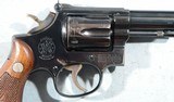1960 (2ND YEAR) SMITH & WESSON MODEL 48 .22 M.R.F. OR .22 WIN MAG 8 3/4" BLUE REVOLVER. - 4 of 10