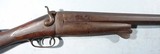 LIEGE BREECH LOADING HAMMER UNDER LEVER 8 BORE SINGLE BARREL MARKET FOWLER MARKED CHESAPEAKE GUN CLUB CIRCA 1880’S. - 2 of 7