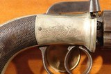 VERY FINE CASED BRITISH PERCUSSION BAR-HAMMER PEPPERBOX BY ADKIN OF BEDFORD CIRCA 1850. - 5 of 9