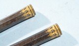 SUPERB CASED GOLD INLAID FRENCH CHARLES X PERCUSSION OFFICERS/DUELLING OR DUELING PISTOLS SIGNED LE PAGE A PARIS ARQUEBER DU ROI CIRCA 1827-30. - 8 of 16