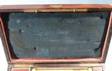 SUPERB CASED GOLD INLAID FRENCH CHARLES X PERCUSSION OFFICERS/DUELLING OR DUELING PISTOLS SIGNED LE PAGE A PARIS ARQUEBER DU ROI CIRCA 1827-30. - 15 of 16