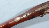 FINE NEW ENGLAND WORCESTER-SHREWSBURY SCHOOL FLINTLOCK LONG RIFLE CA. 1810-20. - 8 of 12