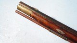 FINE NEW ENGLAND WORCESTER-SHREWSBURY SCHOOL FLINTLOCK LONG RIFLE CA. 1810-20. - 12 of 12