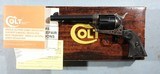 1980's NEW IN BOX COLT MODEL 1873 SAA PEACEMAKER SINGLE ACTION ARMY 5 1/2" BLUE .45 COLT (.45LC) REVOLVER. - 1 of 8