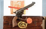 1980's NEW IN BOX COLT MODEL 1873 SAA PEACEMAKER SINGLE ACTION ARMY 5 1/2" NICKEL .44 SPECIAL REVOLVER. - 2 of 8