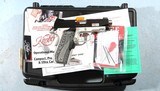 NEW IN BOX KIMBER CUSTOM SHOP MASTER CARRY PRO 1911 .45ACP BOBTAIL TWO TONE LIGHTWEIGHT CRIMSON TRACE PISTOL WITH NIGHT SIGHTS. - 1 of 3