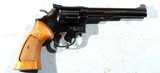 1975 SMITH & WESSON MODEL 14 OR 14-3 TARGET .38 SPECIAL K38 MASTERPIECE STYLE 6" (5 7/8") D.A. REVOLVER. - 2 of 4