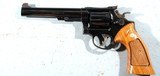 1975 SMITH & WESSON MODEL 14 OR 14-3 TARGET .38 SPECIAL K38 MASTERPIECE STYLE 6" (5 7/8") D.A. REVOLVER. - 1 of 4