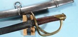 CIVIL WAR SHEBLE & FISHER U. S. MODEL 1840 CAVALRY SABER AND SCABBARD. - 4 of 4