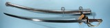CIVIL WAR SHEBLE & FISHER U. S. MODEL 1840 CAVALRY SABER AND SCABBARD. - 2 of 4