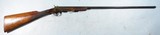 BELGIAN SINGLE SHOT SMOOTHBORE 9MM FLOBERT RIMFIRE SHOTSHELL FOLDING STOCK BREECHLOADING POACHERS SHOTGUN, CIRCA 1890. - 1 of 7