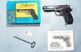 BOXED MAADI CO. EGYPTIAN HELWAN 9MM SEMI-AUTO PISTOL IMPORTED BY INTERARMS. - 1 of 7