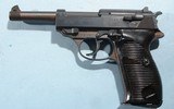 EXCELLENT WW2 WALTHER BYF/44 P-38 OR P38 SEMI-AUTOMATIC 9MM PISTOL. - 3 of 8