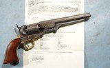 CIVIL WAR COLT MODEL 1851 NAVY REVOLVER SHIPPED 1861 WITH COLT FACTORY LETTER. - 1 of 8