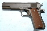 SUPERB WW2 REMINGTON-RAND U.S. MODEL 1911A1 SEMI-AUTO .45 ACP CAL. PISTOL CIRCA 1943. - 1 of 8