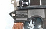MAUSER MODEL 1930 C96 BROOMHANDLE 7.63 MAUSER CAL. SEMI-AUTO PISTOL WITH HOLSTER STOCK AND HARNESS. - 7 of 10