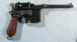 MAUSER MODEL 1930 C96 BROOMHANDLE 7.63 MAUSER CAL. SEMI-AUTO PISTOL WITH HOLSTER STOCK AND HARNESS. - 2 of 10