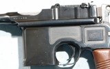 MAUSER MODEL 1930 C96 BROOMHANDLE 7.63 MAUSER CAL. SEMI-AUTO PISTOL WITH HOLSTER STOCK AND HARNESS. - 3 of 10