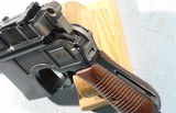 MAUSER MODEL 1930 C96 BROOMHANDLE 7.63 MAUSER CAL. SEMI-AUTO PISTOL WITH HOLSTER STOCK AND HARNESS. - 6 of 10