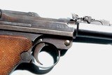 WW1 DWM 1916 DATE 9MM ARTILLERY LUGER POST WAR REWORK 1920 DATE . - 4 of 11
