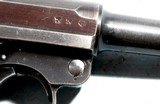 WW2 GERMAN ARMY MAUSER LUGER 9MM S/42 SEMI-AUTO PISTOL DATED 1939 W/ORIG. HOLSTER. - 5 of 13