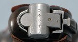 WW2 GERMAN ARMY MAUSER LUGER 9MM S/42 SEMI-AUTO PISTOL DATED 1939 W/ORIG. HOLSTER. - 9 of 13