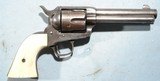 EARLY COLT BLACK POWDER SINGLE ACTION .45 LC REVOLVER CA. 1884 W/ COLT FACTORY LETTER. - 2 of 7