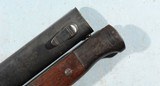 BRILLIANT RARE SAUER PRE WW2 S/147K MAUSER BAYONET FOR K98K OR KAR 98 RIFLE WITH MATCHING SCABBARD, CIRCA 1934. - 5 of 9