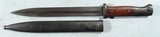 BRILLIANT RARE SAUER PRE WW2 S/147K MAUSER BAYONET FOR K98K OR KAR 98 RIFLE WITH MATCHING SCABBARD, CIRCA 1934. - 1 of 9