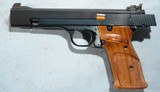 LIKE NEW IN BOX SMITH & WESSON MODEL 41 5 1/2" .22LR BLUE SEMI-AUTO PISTOL, CIRCA 1986. - 2 of 6