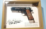 MINT COLT COMMEMORATIVE WWI OR WW1 CHATEAU THIERRY 1911 .45ACP PISTOL NEW IN BOX W/ CASE, CIRCA 1967. - 2 of 5