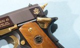 AUTO-ORDNANCE WW2 AMER. HISTORICAL ASSN. COMMEMORATIVE COLT 1911-A1 OR 1911A1 PISTOL CA. 1985 NIB IN DISPLAY CASE W/PAPERS. - 8 of 8