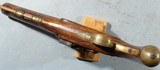 BRITISH FLINTLOCK BRASS OCTAGON BARREL CAVALRY OFFICER’S PISTOL SIGNED SHARPE/LONDON CIRCA 1810. - 5 of 10