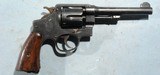 SMITH & WESSON MODEL 1917 / 1937 BRAZILIAN CONTRACT .45 ACP HAND EJECTOR REVOLVER W/FACTORY LETTER. - 3 of 9