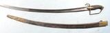 GERMAN LION HEAD CAVALRY OFFICER’S SABER AND SCABBARD CIRCA LATE 1700’S. - 2 of 9
